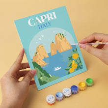 Cargar imagen en el visor de la galería, Mini Serie Pintar por Números 15x20cm (6 piezas) - Escapadas mediterráneas