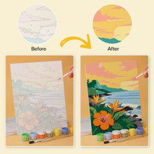 Cargar imagen en el visor de la galería, Mini Serie Pintar por Números 15x20cm (6 piezas) - Verano sin fin