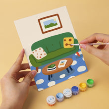 Cargar imagen en el visor de la galería, Mini Serie Pintar por Números 15x20cm (6 piezas) - Rincones del hogar