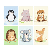Cargar imagen en el visor de la galería, Mini Serie Pintar por Números 15x20cm (6 piezas) - Cachorros juguetones Figured'Art
