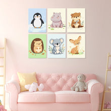 Cargar imagen en el visor de la galería, Mini Serie Pintar por Números 15x20cm (6 piezas) - Cachorros juguetones