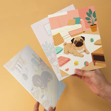 Cargar imagen en el visor de la galería, Mini Serie Pintar por Números 15x20cm (6 piezas) - Perros en casa