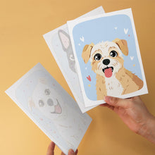 Cargar imagen en el visor de la galería, Mini Serie Pintar por Números 15x20cm (6 piezas) - Retratos de perros