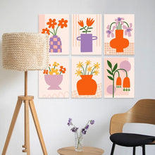Cargar imagen en el visor de la galería, Mini Serie Pintar por Números 15x20cm (6 piezas) - Patrones y pétalos