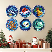 Cargar imagen en el visor de la galería, Mini Serie Pintar por Números - discos de Ø20cm (6 piezas) - Maravillas invernales