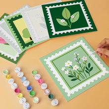 Cargar imagen en el visor de la galería, Mini Serie Pintar por Números 20x20cm (6 piezas) - Colección de sellos de la naturaleza