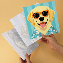 Cargar imagen en el visor de la galería, Mini Serie Pintar por Números 20x20cm (6 piezas) - Galería de cachorros con estilo