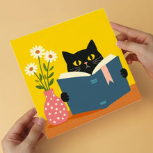 Cargar imagen en el visor de la galería, Mini Serie Pintar por Números 20x20cm (6 piezas) - Gatos literarios