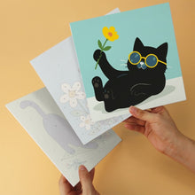 Cargar imagen en el visor de la galería, Mini Serie Pintar por Números 20x20cm (6 piezas) - Gatos y flores