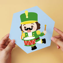 Cargar imagen en el visor de la galería, Mini Serie Pintar por Números - Hexágonos (6 piezas) - Pequeños personajes alegres