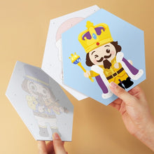 Cargar imagen en el visor de la galería, Mini Serie Pintar por Números - Hexágonos (6 piezas) - Pequeños personajes alegres