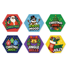 Cargar imagen en el visor de la galería, Mini Serie Pintar por Números - Hexágonos (6 piezas) - Ambiente navideño Figured'Art