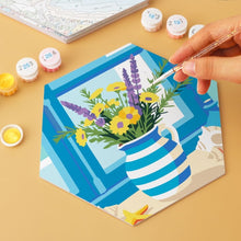 Cargar imagen en el visor de la galería, Mini Serie Pintar por Números - Hexágonos (6 piezas) - Escapada azul y blanca