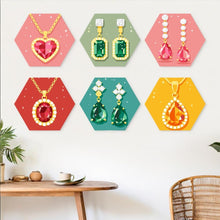 Cargar imagen en el visor de la galería, Mini Serie Pintar por Números - Hexágonos (6 piezas) - Gemas preciosas