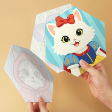 Cargar imagen en el visor de la galería, Mini Serie Pintar por Números - Hexágonos (6 piezas) - Amigos gatos disfrazados