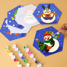 Cargar imagen en el visor de la galería, Mini Serie Pintar por Números - Hexágonos (6 piezas) - Amigos escarchados