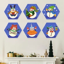 Cargar imagen en el visor de la galería, Mini Serie Pintar por Números - Hexágonos (6 piezas) - Amigos escarchados