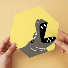 Cargar imagen en el visor de la galería, Mini Serie Pintar por Números - Hexágonos (6 piezas) - Formas de animales salvajes