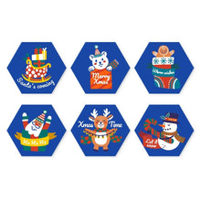 Cargar imagen en el visor de la galería, Mini Serie Pintar por Números - Hexágonos (6 piezas) - Ho Ho Navidad Figured'Art