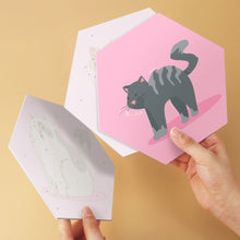 Cargar imagen en el visor de la galería, Mini Serie Pintar por Números - Hexágonos (6 piezas) - Animales en rosa