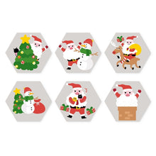 Cargar imagen en el visor de la galería, Mini Serie Pintar por Números - Hexágonos (6 piezas) - Santa Claus y sus amigos Figured'Art
