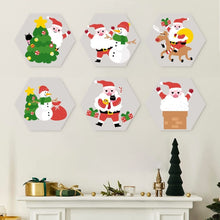 Cargar imagen en el visor de la galería, Mini Serie Pintar por Números - Hexágonos (6 piezas) - Santa Claus y sus amigos