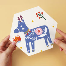Cargar imagen en el visor de la galería, Mini Serie Pintar por Números - Hexágonos (6 piezas) - Set festivo