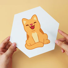 Cargar imagen en el visor de la galería, Mini Serie Pintar por Números - Hexágonos (6 piezas) - Pequeños gatos