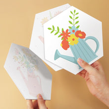 Cargar imagen en el visor de la galería, Mini Serie Pintar por Números - Hexágonos (6 piezas) - Flores de regadera 2