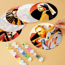 Cargar imagen en el visor de la galería, Mini Serie Pintar por Números - discos de Ø20cm (6 piezas) - Iconos artísticos