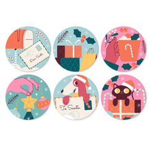 Cargar imagen en el visor de la galería, Mini Serie Pintar por Números - discos de Ø20cm (6 piezas) - Pequeñas maravillas alegres Figured'Art