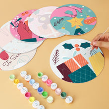 Cargar imagen en el visor de la galería, Mini Serie Pintar por Números - discos de Ø20cm (6 piezas) - Pequeñas maravillas alegres