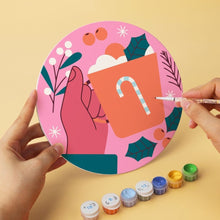 Cargar imagen en el visor de la galería, Mini Serie Pintar por Números - discos de Ø20cm (6 piezas) - Pequeñas maravillas alegres