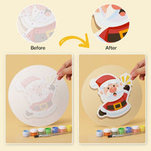 Cargar imagen en el visor de la galería, Mini Serie Pintar por Números - discos de Ø20cm (6 piezas) - Magia navideña