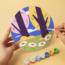 Cargar imagen en el visor de la galería, Mini Serie Pintar por Números - discos de Ø20cm (6 piezas) - Susurros de la naturaleza salvaje