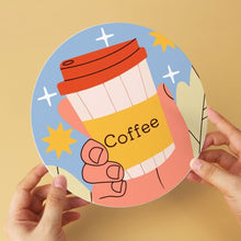 Cargar imagen en el visor de la galería, Mini Serie Pintar por Números - discos de Ø20cm (6 piezas) - Historias de café caliente