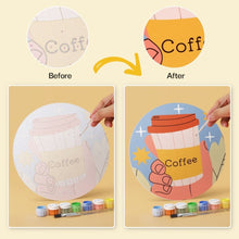 Cargar imagen en el visor de la galería, Mini Serie Pintar por Números - discos de Ø20cm (6 piezas) - Historias de café caliente