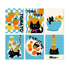 Cargar imagen en el visor de la galería, Mini Serie Pintar por Números 15x20cm (6 piezas) - Cocina Cat-o-mato Figured'Art