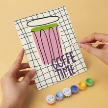 Cargar imagen en el visor de la galería, Mini Serie Pintar por Números 15x20cm (6 piezas) - Hora del café