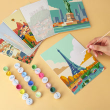 Cargar imagen en el visor de la galería, Mini Serie Pintar por Números 15x20cm (6 piezas) - El mundo en color