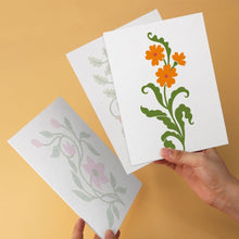 Cargar imagen en el visor de la galería, Mini Serie Pintar por Números 15x20cm (6 piezas) - Ilustraciones de flores silvestres