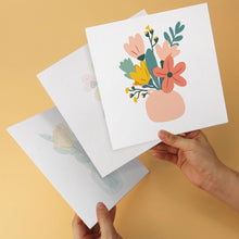 Cargar imagen en el visor de la galería, Mini Serie Pintar por Números 20x20cm (6 piezas) - Ramos minimalistas