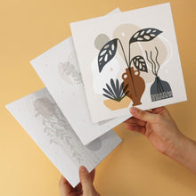 Cargar imagen en el visor de la galería, Mini Serie Pintar por Números 20x20cm (6 piezas) - Botánicos de terracota