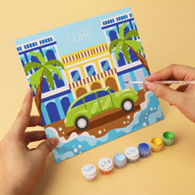 Cargar imagen en el visor de la galería, Mini Serie Pintar por Números 20x20cm (6 piezas) - Días de verano coloridos