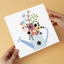 Cargar imagen en el visor de la galería, Mini Serie Pintar por Números 20x20cm (6 piezas) - Flores de regadera 1