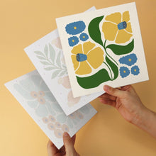 Cargar imagen en el visor de la galería, Mini Serie Pintar por Números 20x20cm (6 piezas) - Patrón floral