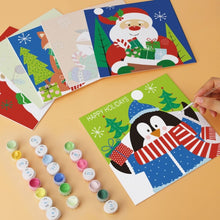 Cargar imagen en el visor de la galería, Mini Serie Pintar por Números 20x20cm (6 piezas) - Iconos navideños brillantes