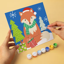 Cargar imagen en el visor de la galería, Mini Serie Pintar por Números 20x20cm (6 piezas) - Iconos navideños brillantes
