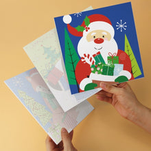 Cargar imagen en el visor de la galería, Mini Serie Pintar por Números 20x20cm (6 piezas) - Iconos navideños brillantes