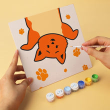 Cargar imagen en el visor de la galería, Mini Serie Pintar por Números 20x20cm (6 piezas) - Fiesta de gatos